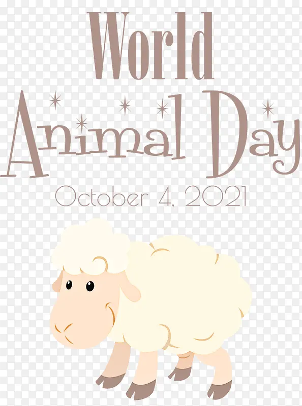 世界动物日 动物日 卡通