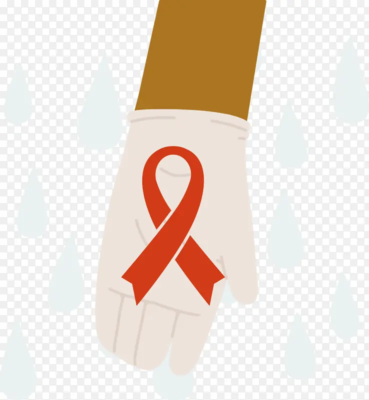 世界艾滋病日 红丝带 字体