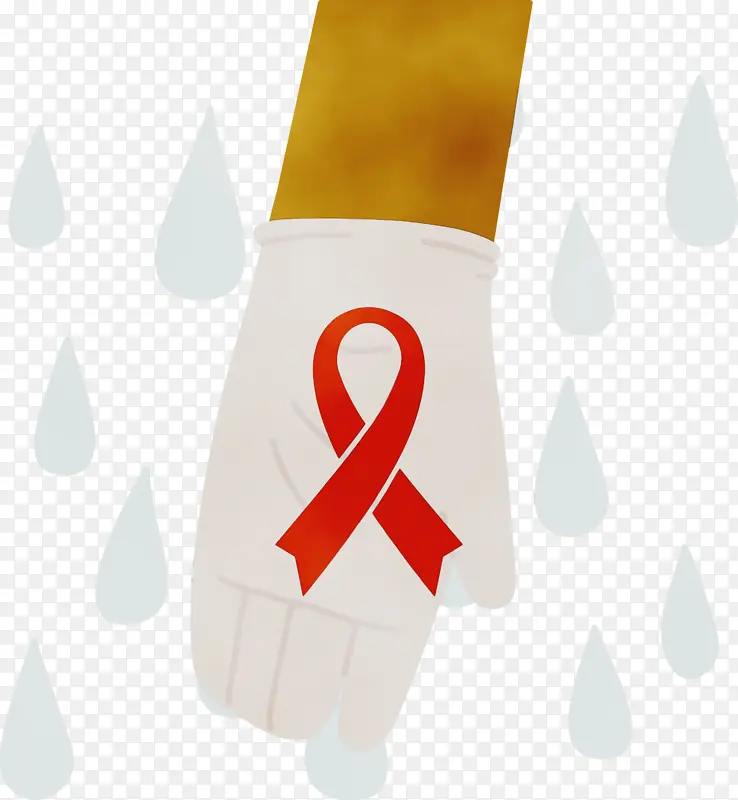世界艾滋病日 水彩 油漆