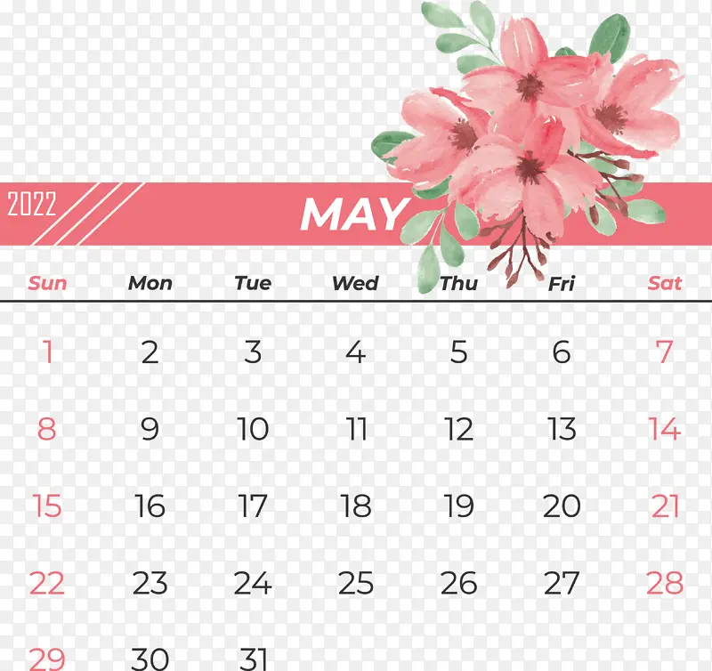 日历 花卉设计 花卉