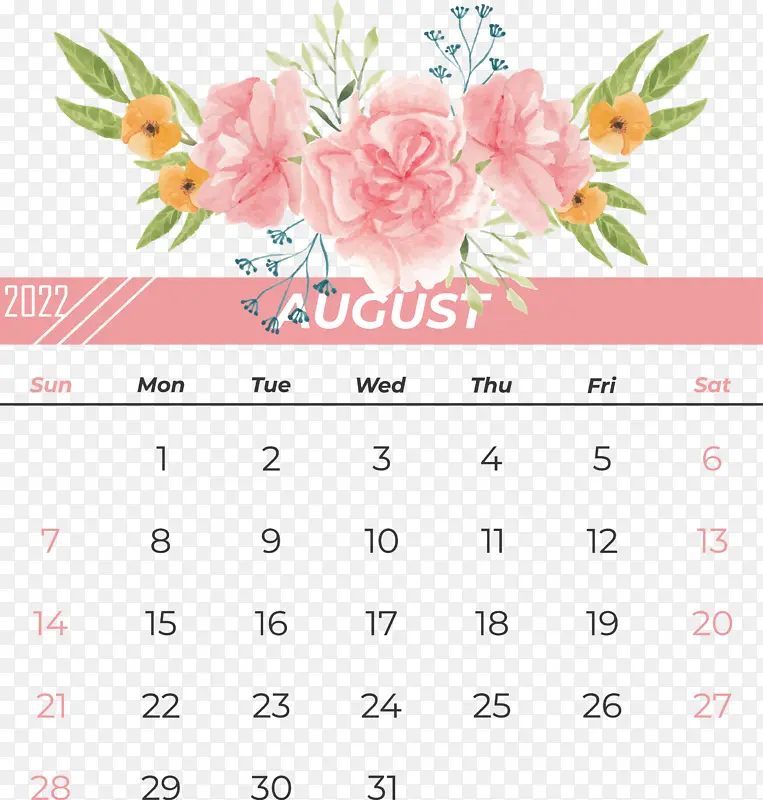 花卉 花卉设计 日历