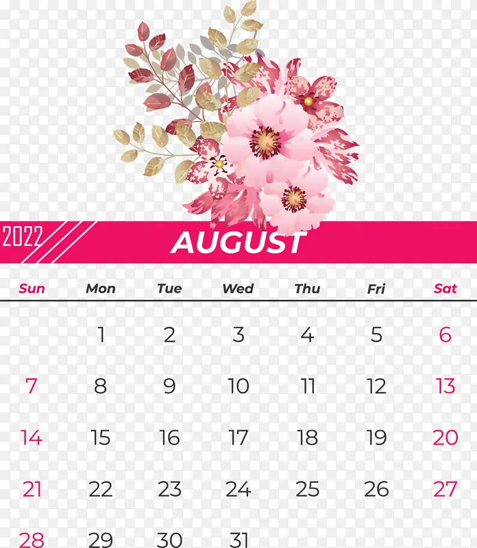 花卉设计 日历 花瓣
