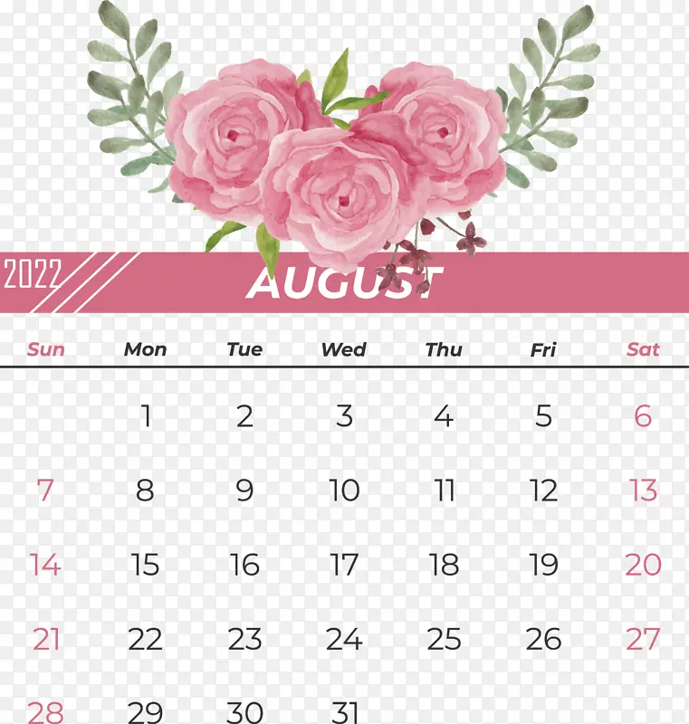 花卉设计 日历 花瓣