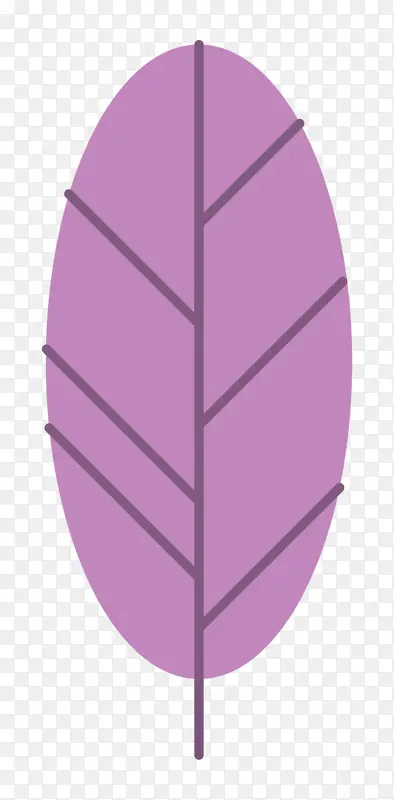 叶子 紫色 线条