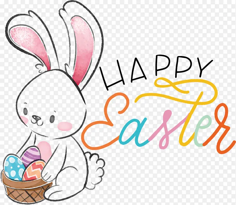 复活节兔子 兔子 卡通