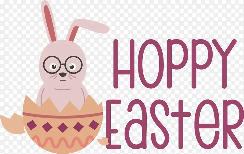 复活节兔子 卡通 标志