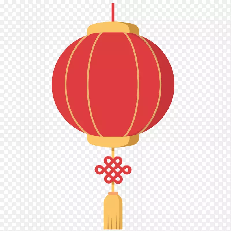 中国结红灯笼