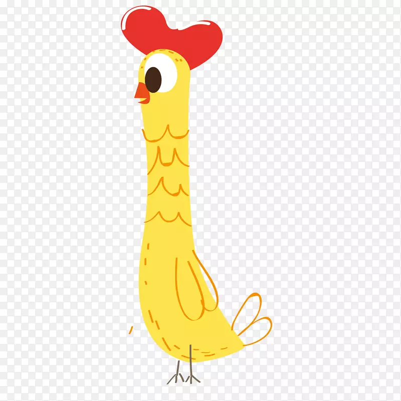 卡通手绘小公鸡设计