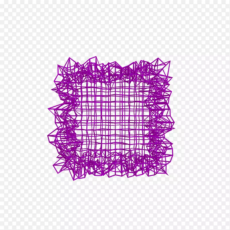 紫色不规则网状3D立体建模设计