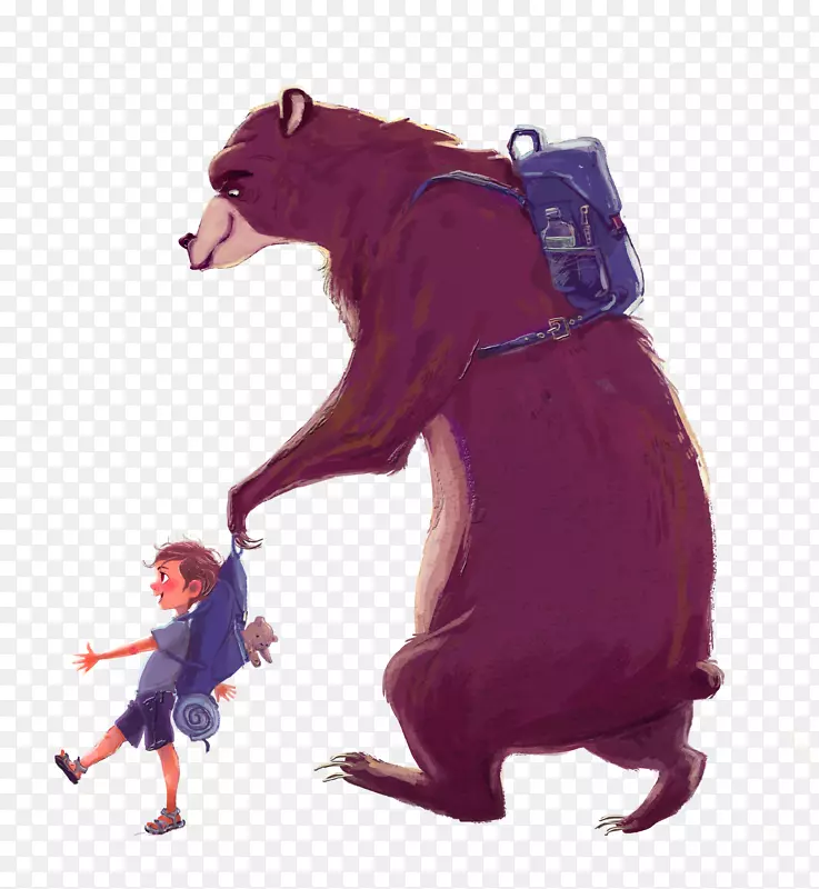 大熊和小孩子
