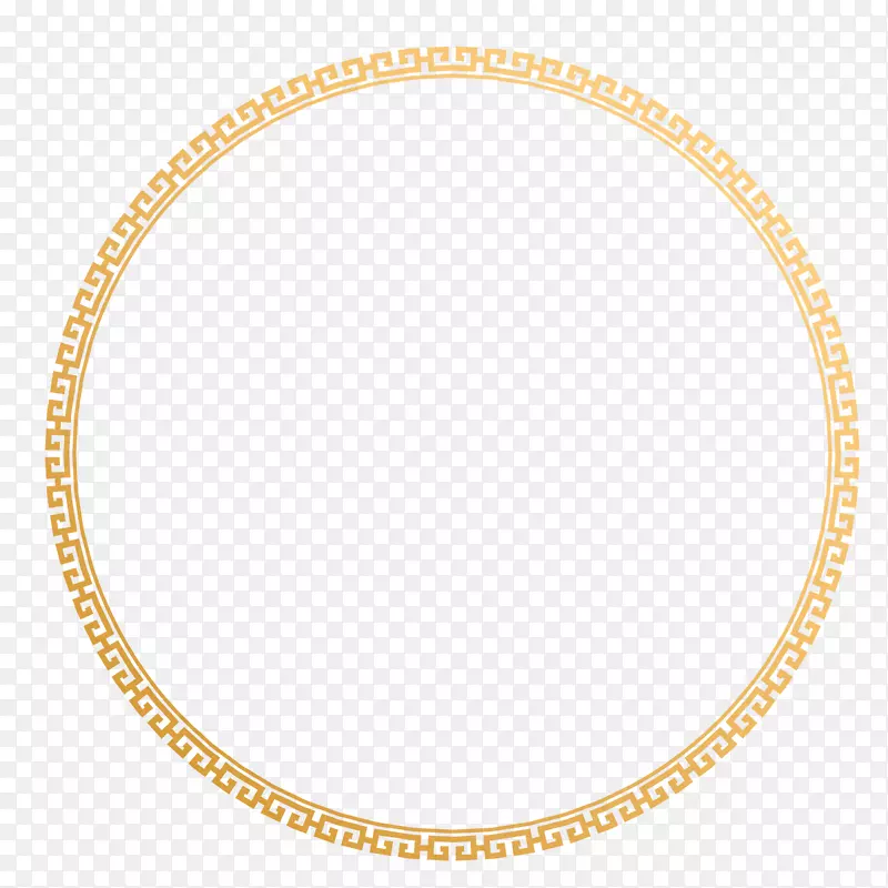 金色花纹传统边框元素