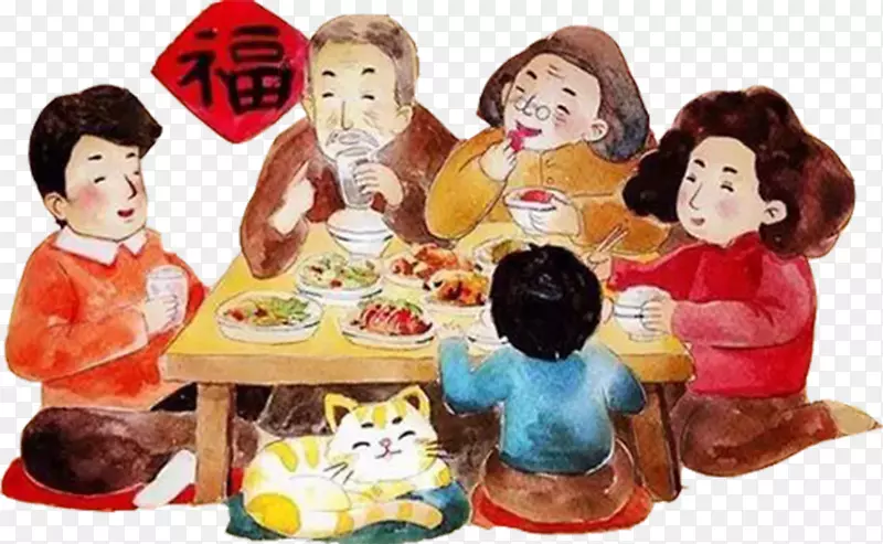 一家人团圆年元宵PNG图片素材下载_图片编号7258055-PNG素材网