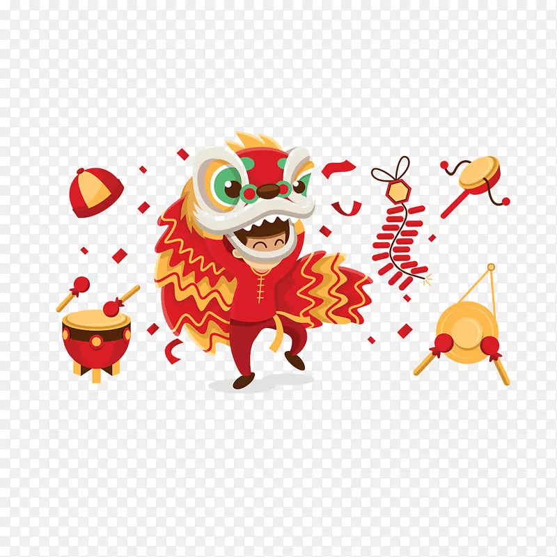舞狮子素材元素PNG图片素材下载_图片编号7259242-PNG素材网