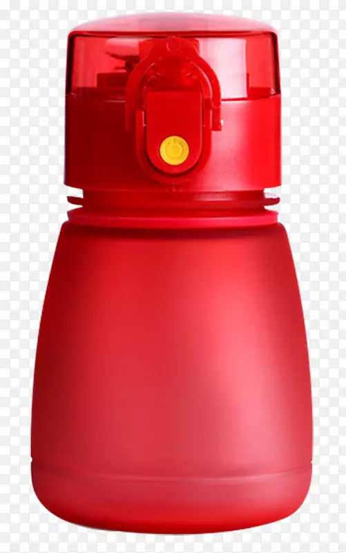 红色创意磨砂吸管杯