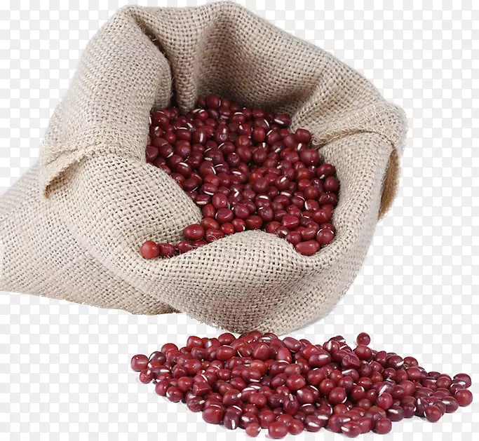 半袋红豆种子装饰