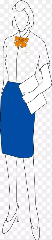 女性工作服素材