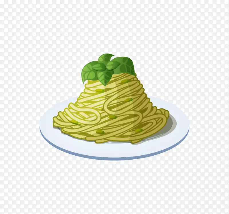 卡通简约美食甜点广告设计面条