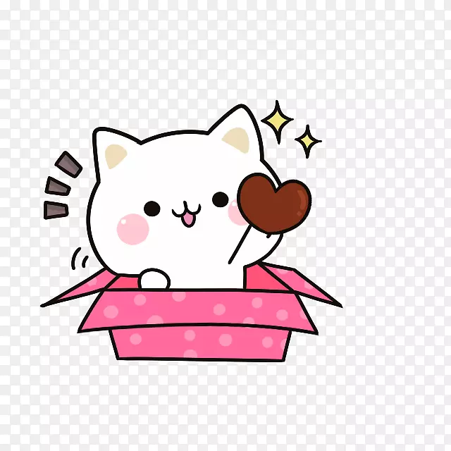 在盒子的猫卡通手绘PNG图片素材下载_图片编号7262914-PNG素材网