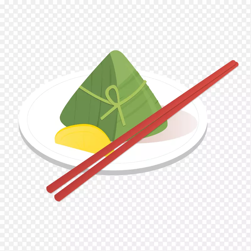 一只粽子和一双筷子