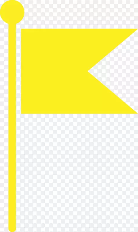 矢量黄色旗子素材图