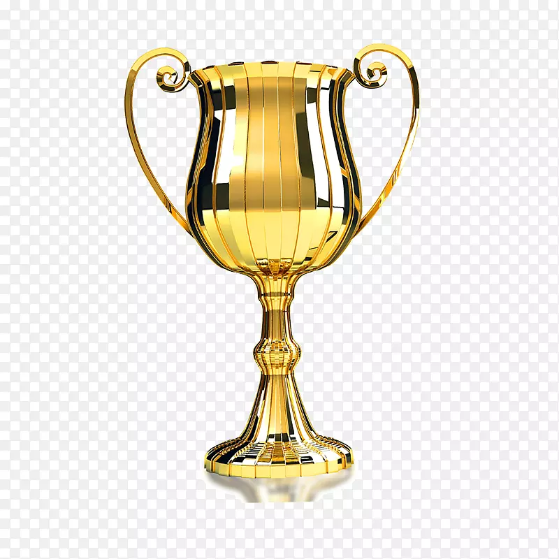 金色光泽质感奖杯