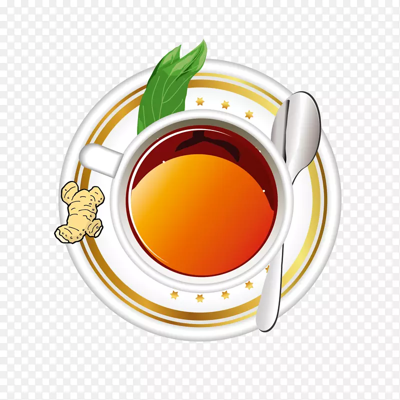 一杯姜茶广告素材