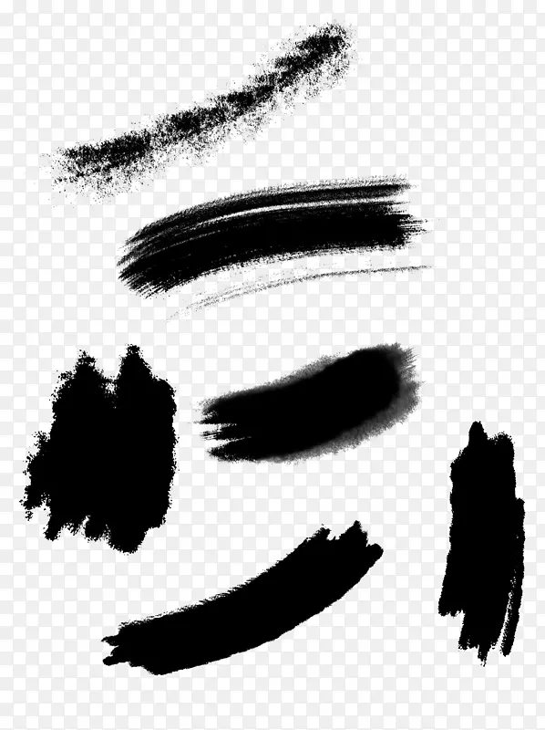 笔触 毛笔 水墨 黑色 书法 墨点 墨迹