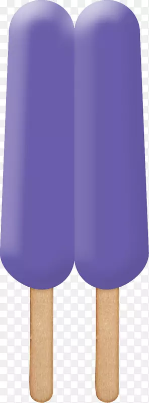 夏日 冰棒 双人 紫色 冰棒