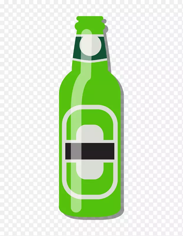 时尚卡通酒瓶广告设计装饰