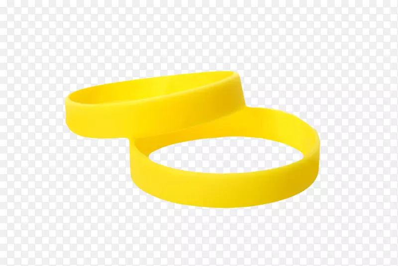 黄色装饰用品层叠的手环橡胶制品