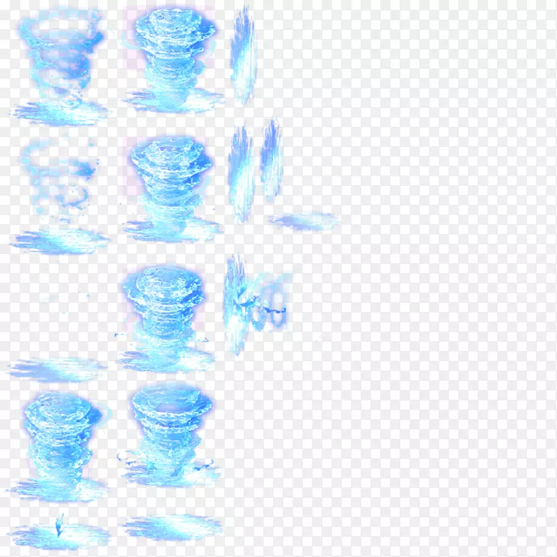 蓝色旋涡闪电特效