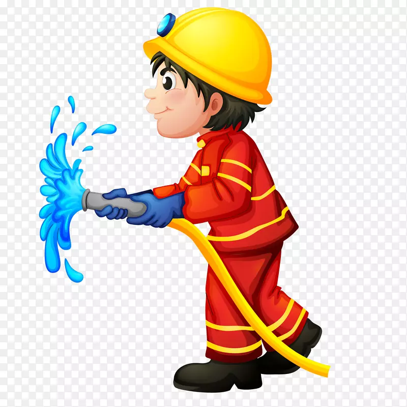 救火的消防员人物设计