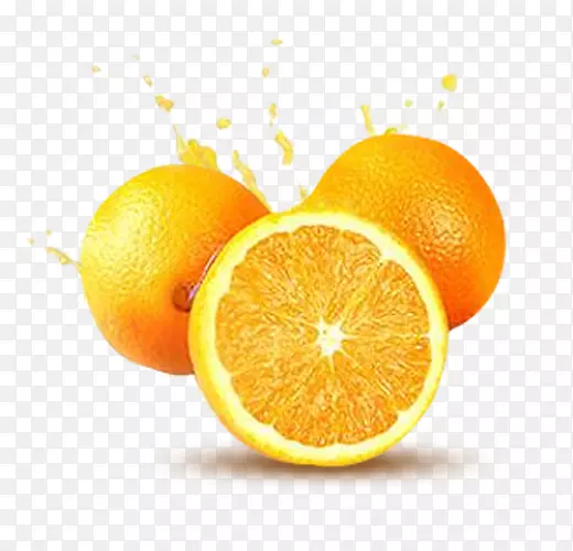 喷溅的橙子