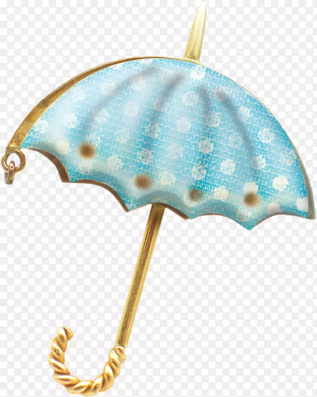 晾晒的蓝色雨伞免扣高清png素材图片