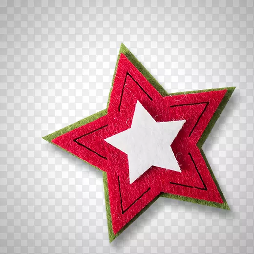 红色创意五角星元素