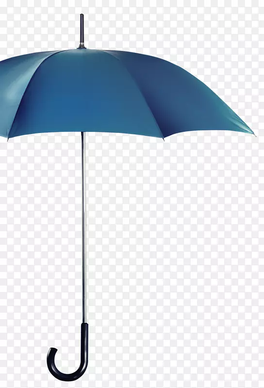 蓝色撑开雨伞装饰图案