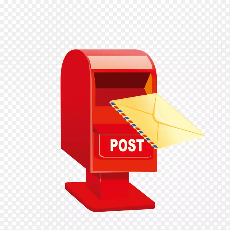 红色邮箱和信件卡通图PNG图片素材下载_图片编号7273111-PNG素材网