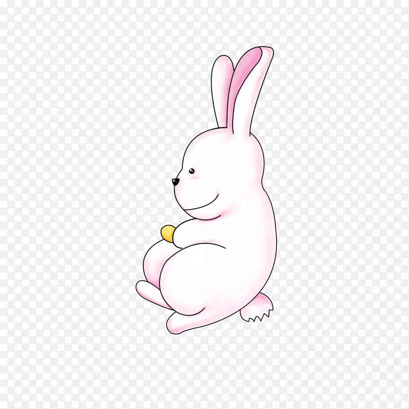 粉色可爱卡通兔子