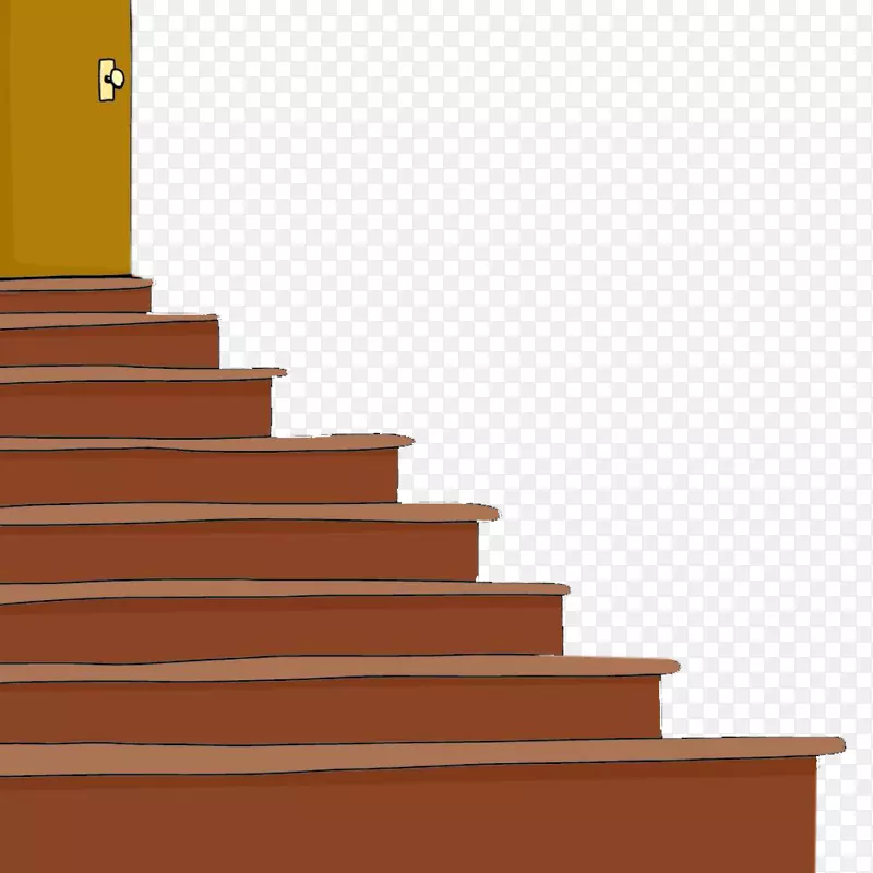 扁平风楼梯间木质楼梯