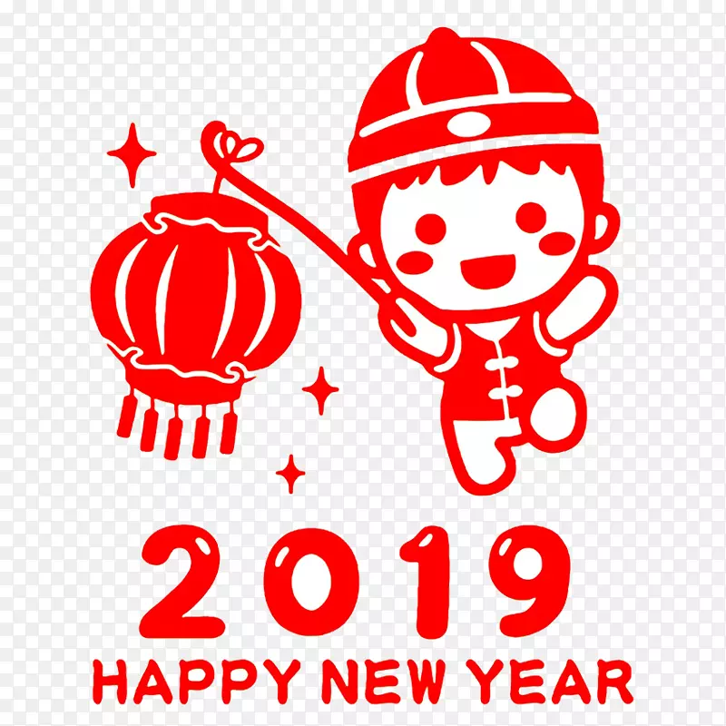 2019年新年剪纸元素