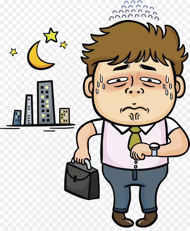 上班迟到的男人免抠图PNG图片素材下载_图片编号7275404-PNG素材网