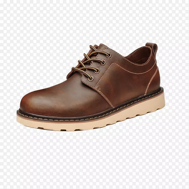 棕色男士皮鞋设计素材