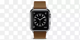 苹果棕色扣现代产品手表苹果产品