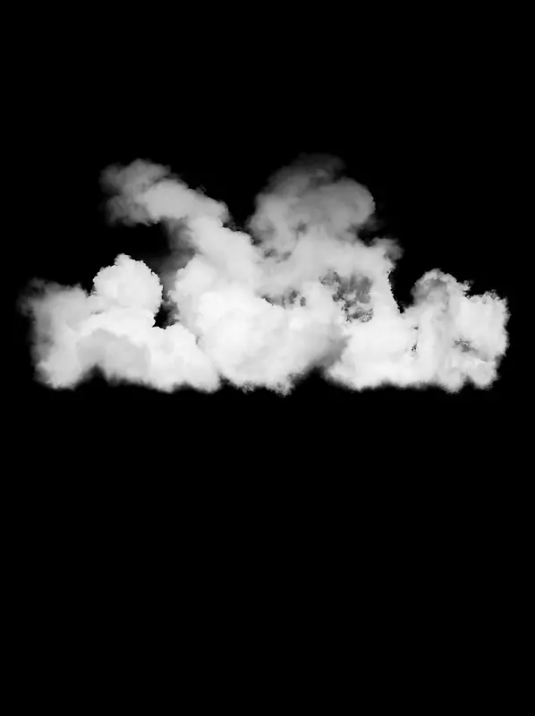 漂浮飘散的白色云朵烟雾热气半透明免扣素材
