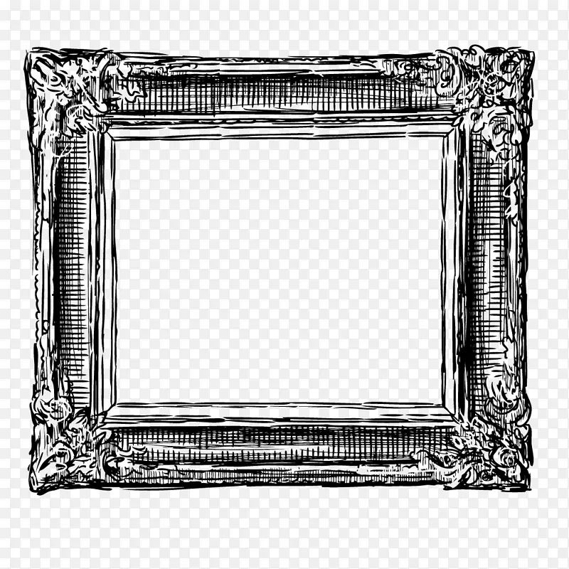 正方形复古画框镜框