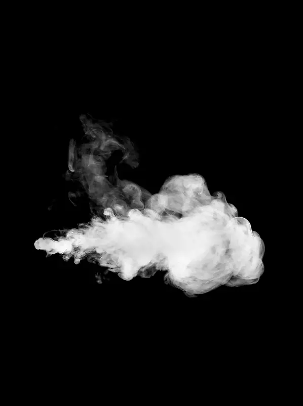漂浮飘散的白色云朵热气烟雾的免扣素材