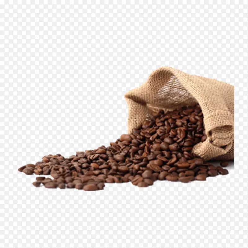 倒一堆咖啡豆免抠素材