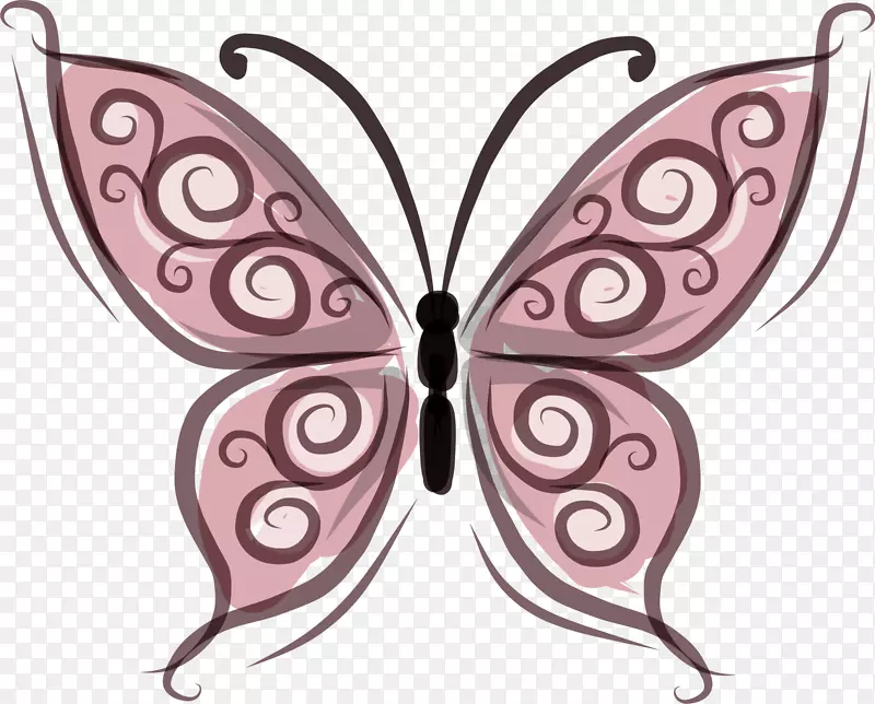 唯美粉色蝴蝶