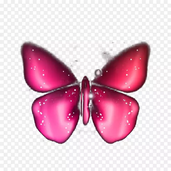 唯美浪漫的粉色蝴蝶