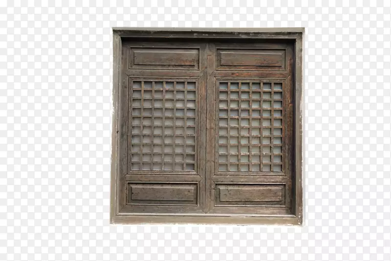 古旧中式经典窗门框